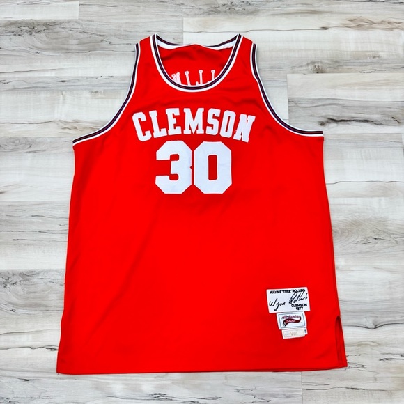 Clemson Orange Basketball Jersey Wayne Tree Rollins all American collection - Picture 6 of 7